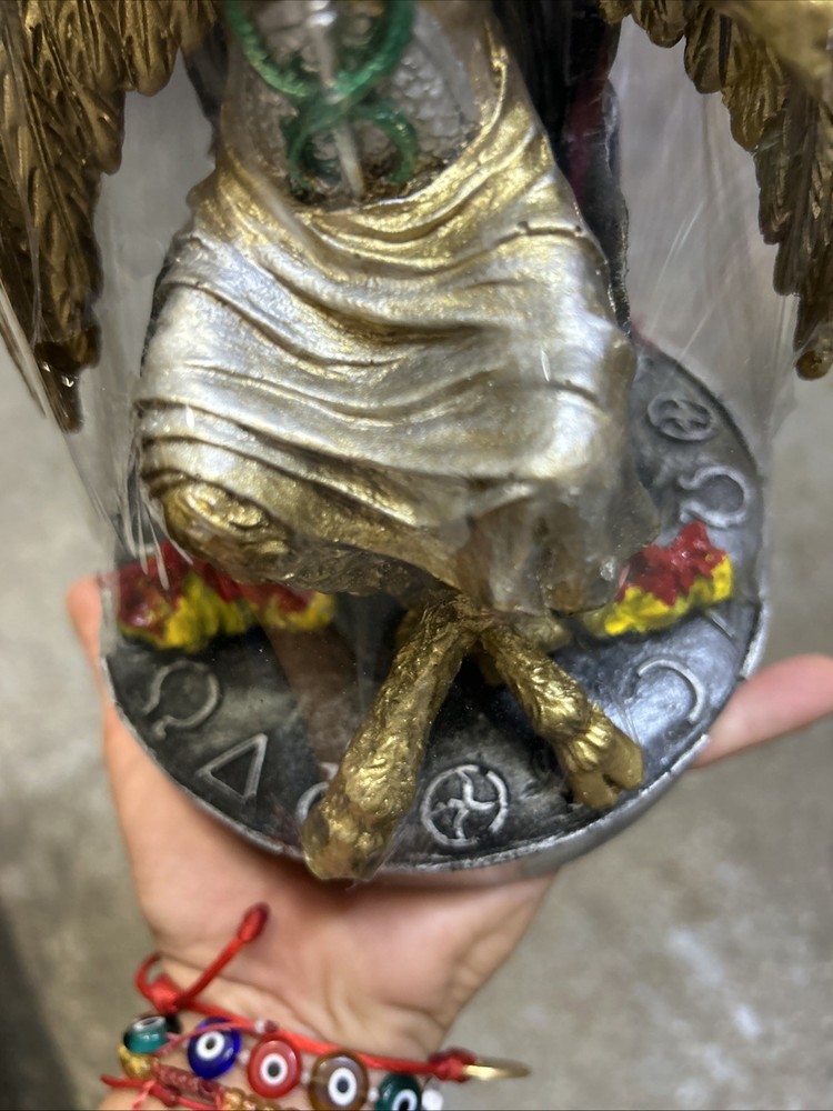 Baphomet Statue Gold With Trone (separate) 9.5in