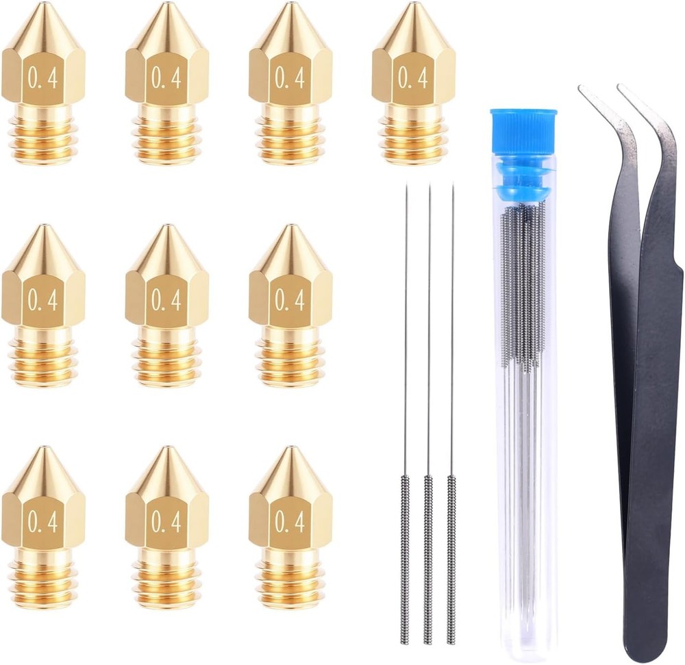 21pcs 3D Printer Nozzle Cleaning Kit, Nozzle Cleaner Tool Include 10pcs Stainles