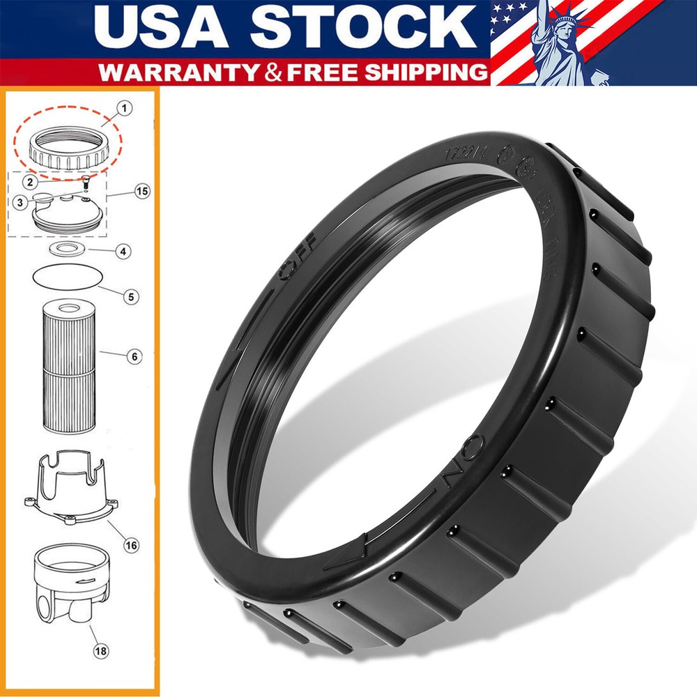 for Pentair Lock Ring R172214 Replacement Pool/Spa Filter, Feeder and Leaf Traps