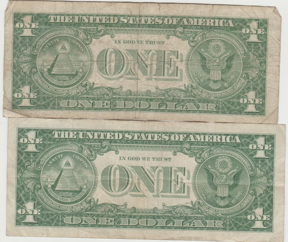 2 1957-1-A -1-B Series Silver Certificates