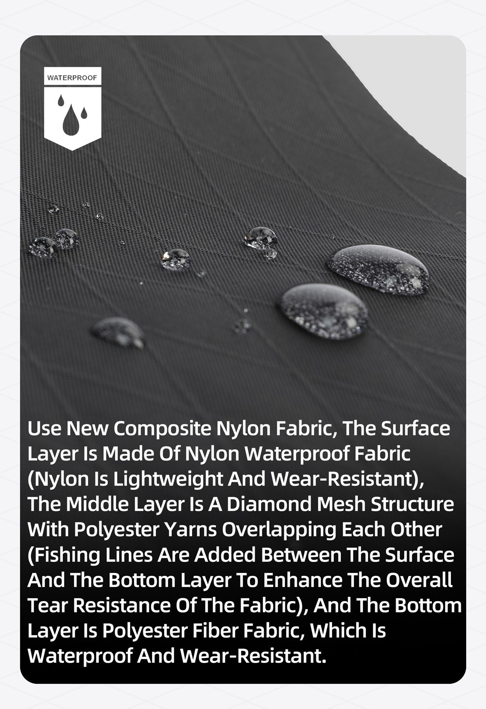 Rhinowalk BIke Large Top Tube Bag Water-Resistant Bikepack For MTB&Road Bike 1pc