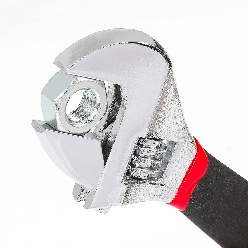 Hyper Tough 2-Piece Adjustable Wrench Set with Comfort Handles