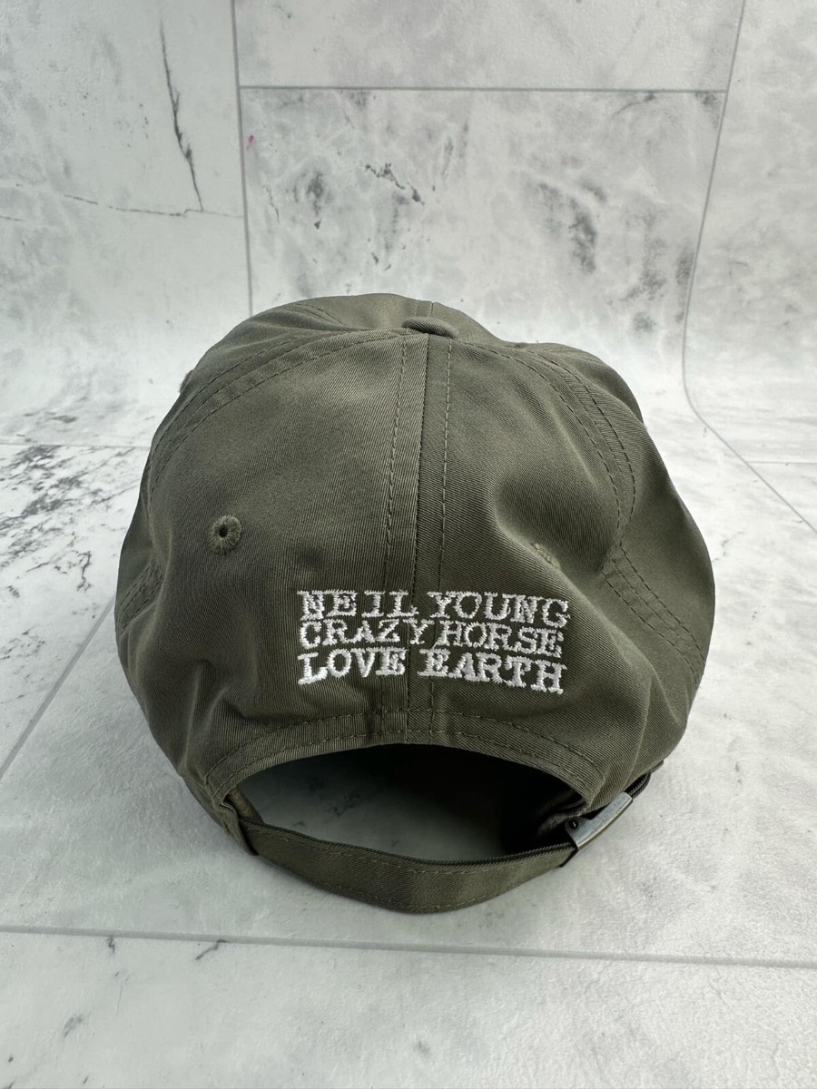 Official Merch Neil Young And Crazy Horse 2024 Love Earth Tour Hat Olive New