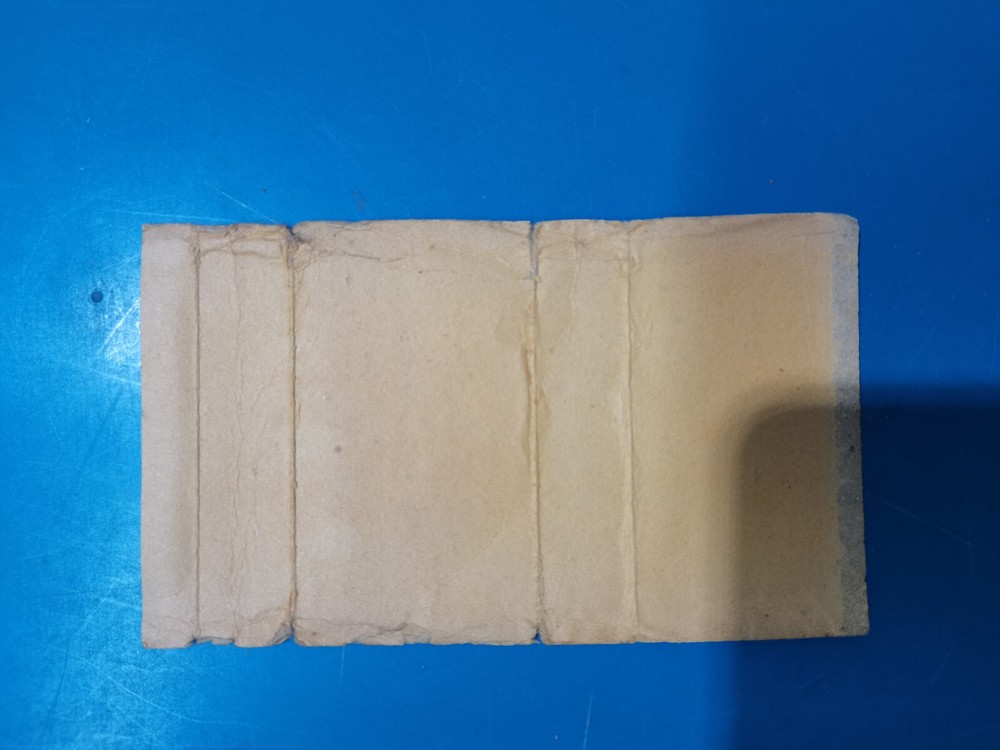 opened empty cigarette mini hard pack--70 mm-UK-Rhodian