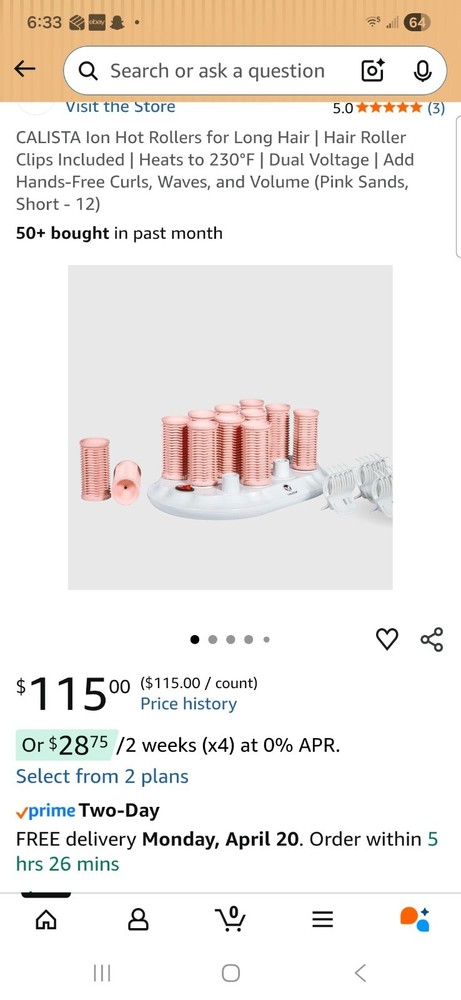 Calista Ion Hot Rollers 12 Rollers/9 Clips