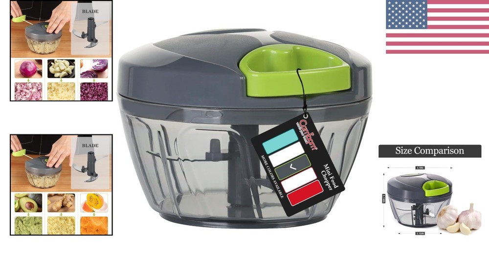 Efficient 500ml Hand String Vegetable Chopper - Perfect for Quick Meal Prep