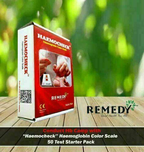 HEMOCHECK: Hemoglobin Color Scale 50-Test Pack