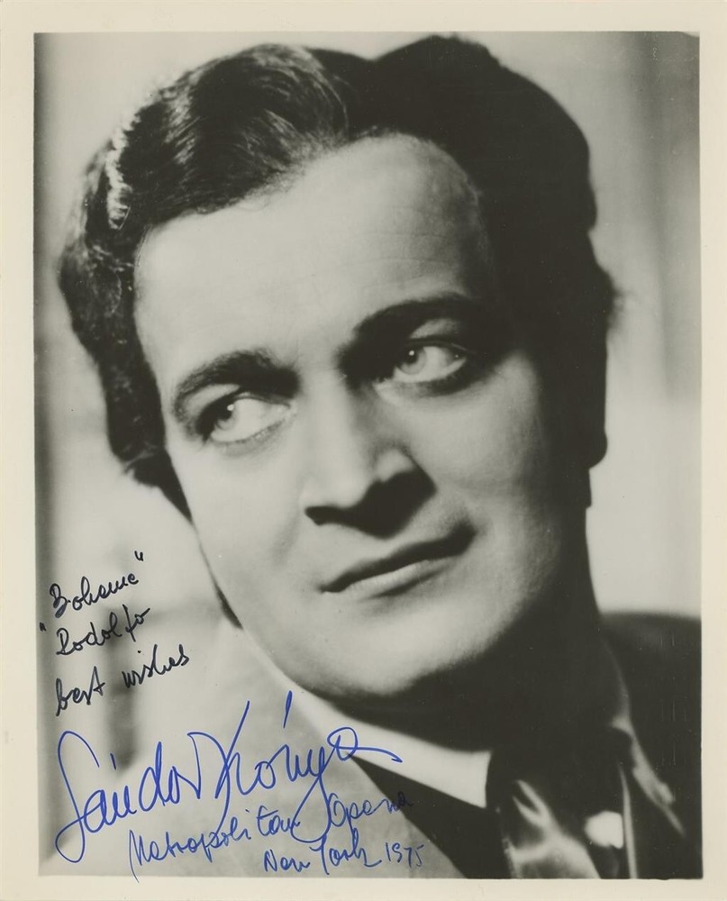 Sandor Konya - Signed Photograph (Opera Singer)