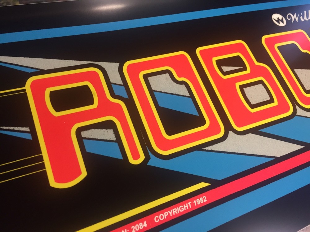 Robotron Arcade Marquee 26" x 8"