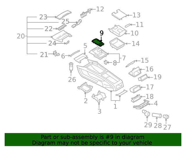 Genuine Audi Frame 4L0-864-260-A