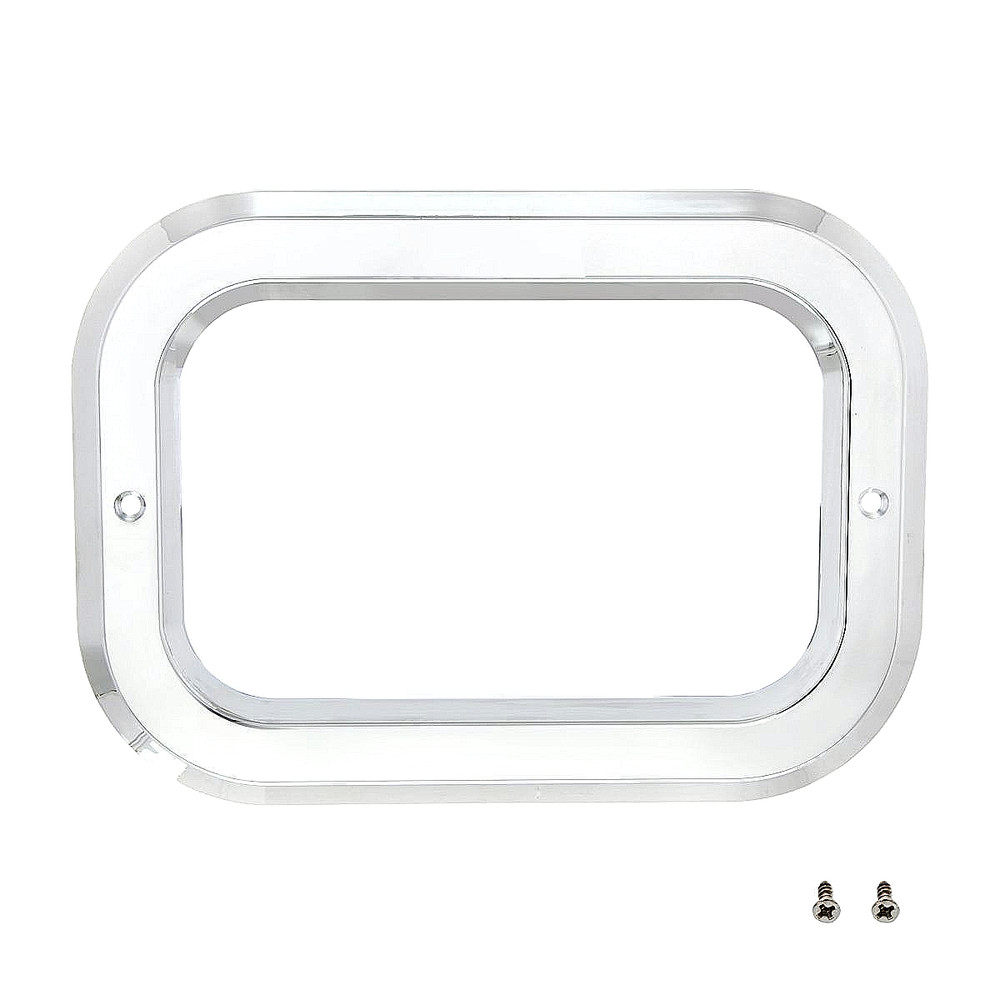 10499 Rectangular Light Plastic Bezels for Grommet Mounted Lights  1 unit