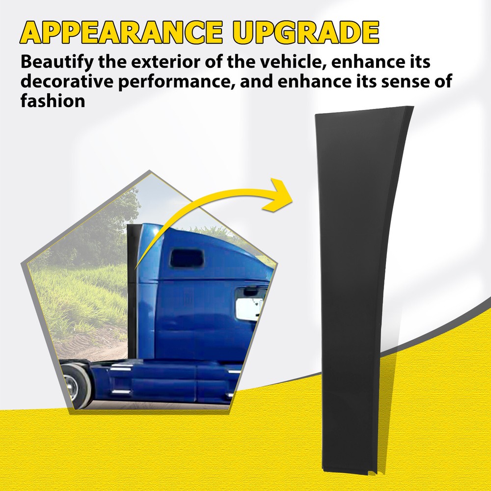 Right Passenger Side Upper Sleeper Cab Fairing Extension For Volvo VNL 2004-2016