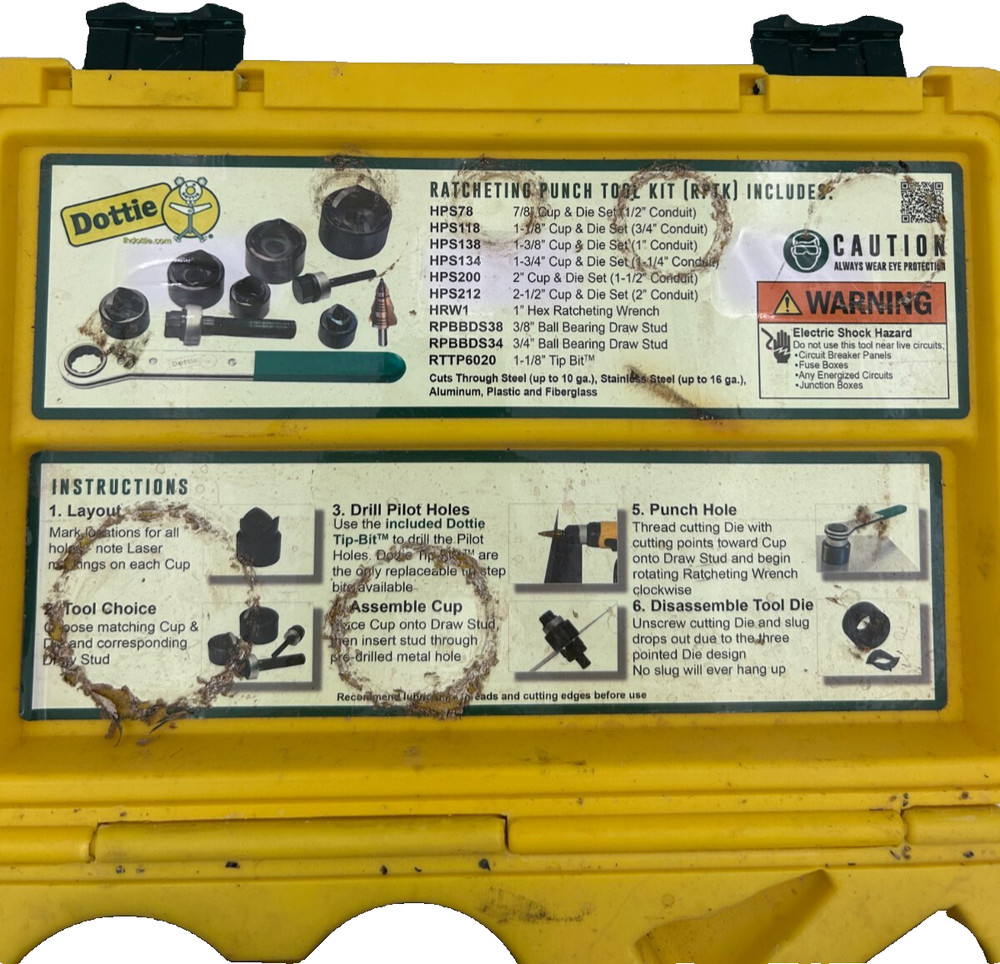 Dottie RPTK. Ratcheting Punch Tool Kit