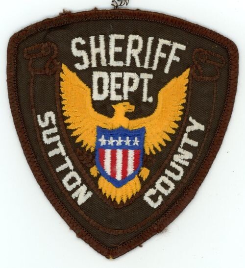 TEXAS TX SUTTON COUNTY SHERIFF NICE SHOULDER PATCH POLICE