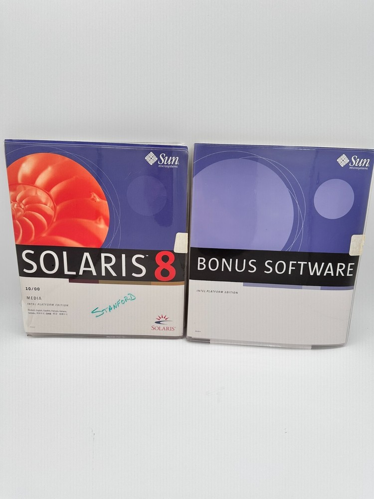 Sun Microsystems 2000 Solaris 8 Intel Edition 10/00 13CDs & Bonus Software