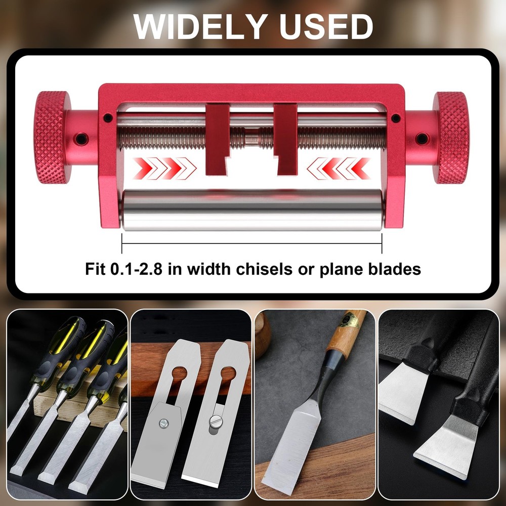 Chisel Sharpening Jig, Honing Guide for Woodworking Chisels and Planes Width ...