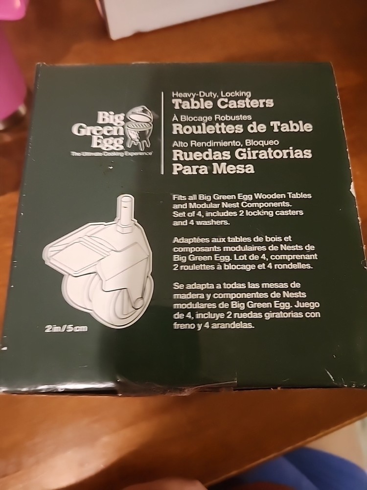 Big Green Egg 114662 Heavy Duty Locking Table Casters