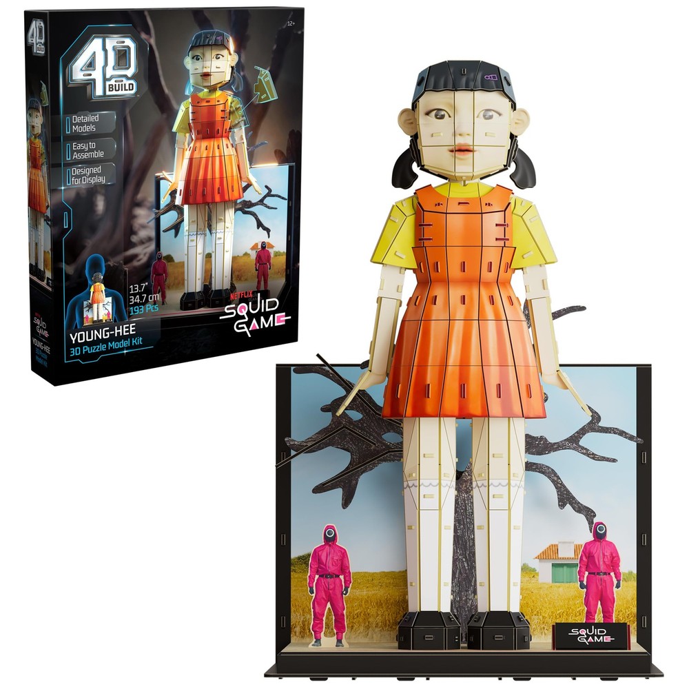 4D Build, Squid Game Young HEE Doll 3D Model 1, Multicolor - Hee