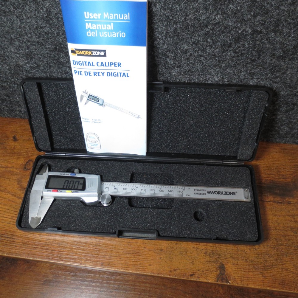 Workzone Digital Caliper Gauge 6" 150MM Stainless Quality Control Hand Tools