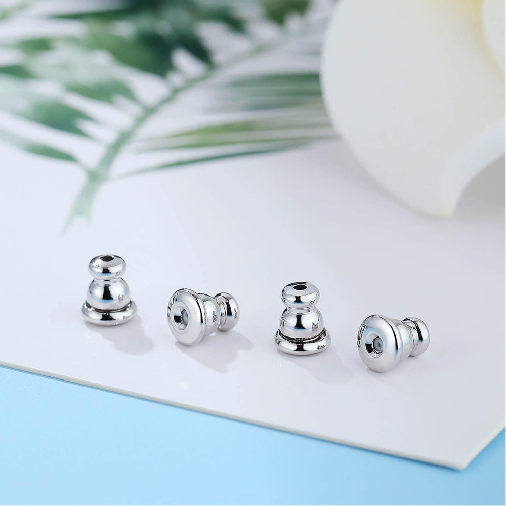 Earring Backs for Studs,18K Gold Bullet Earring Backs Replacements for Studs