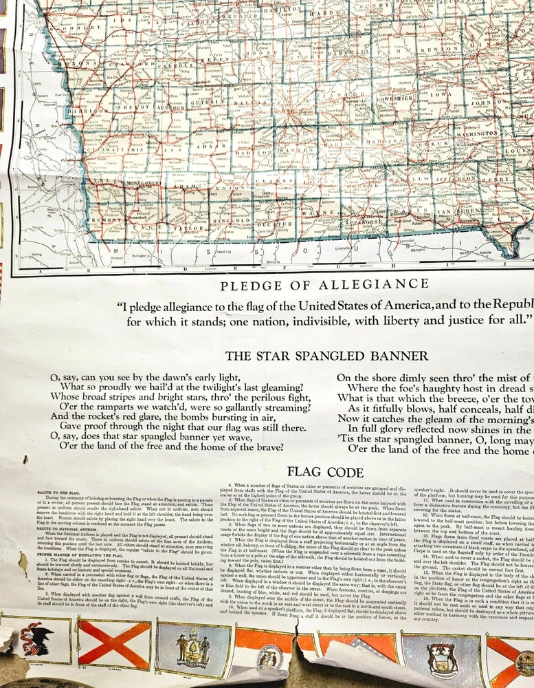 CAPPER Publications IOWA STATE MAP New world Map