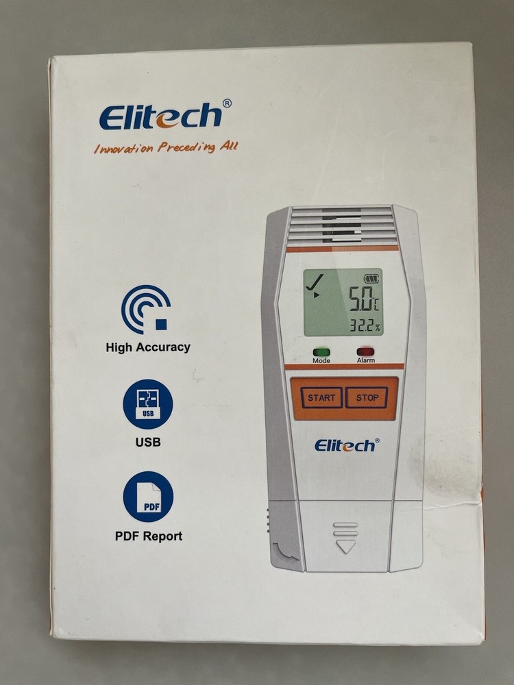 Elitech Tlog 100EC Temperature Data Logger Ultra-Low Temperature Recorder PFD