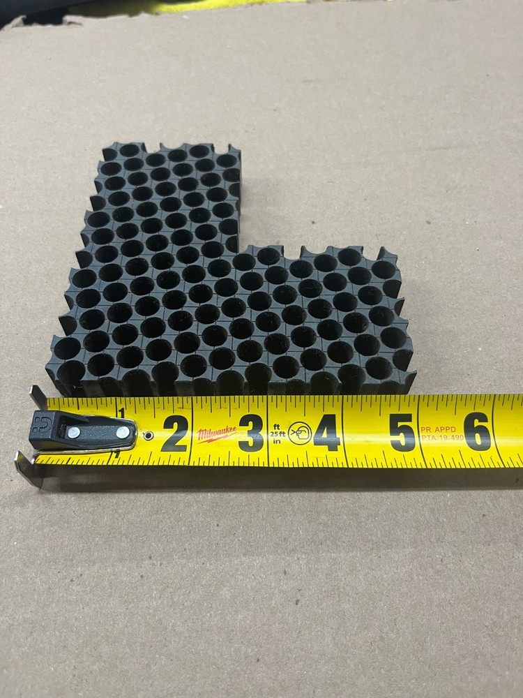 Letterpress Steel HONEYCOMB Base TOGGLE