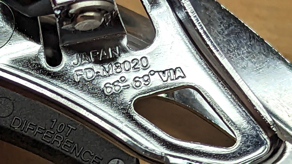 Shimano Deore XT FD-M8020-E 2x11 E-Type, Side-Swing, Front-Pull Front Derailleur