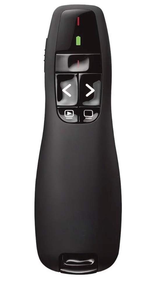 Wireless Presenter R400, USB-A Powerpoint Clicker with Laser Pointer, Wireless P