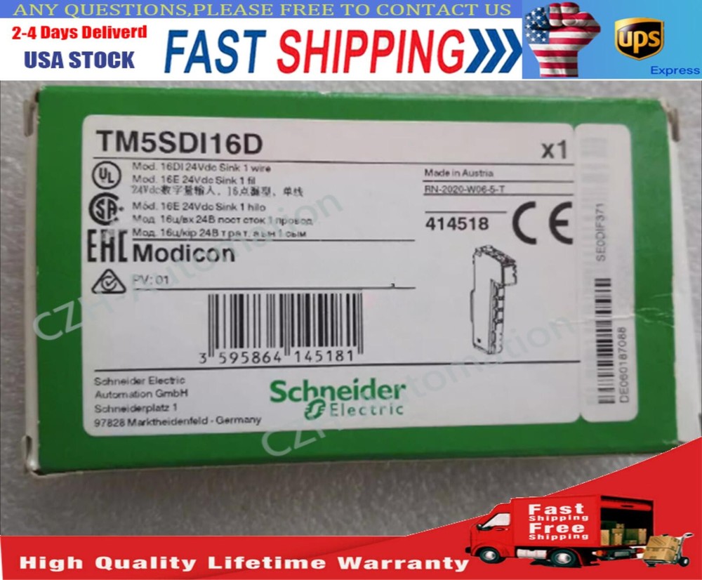 NEW TM5SDI16D PLC Module 24VDC