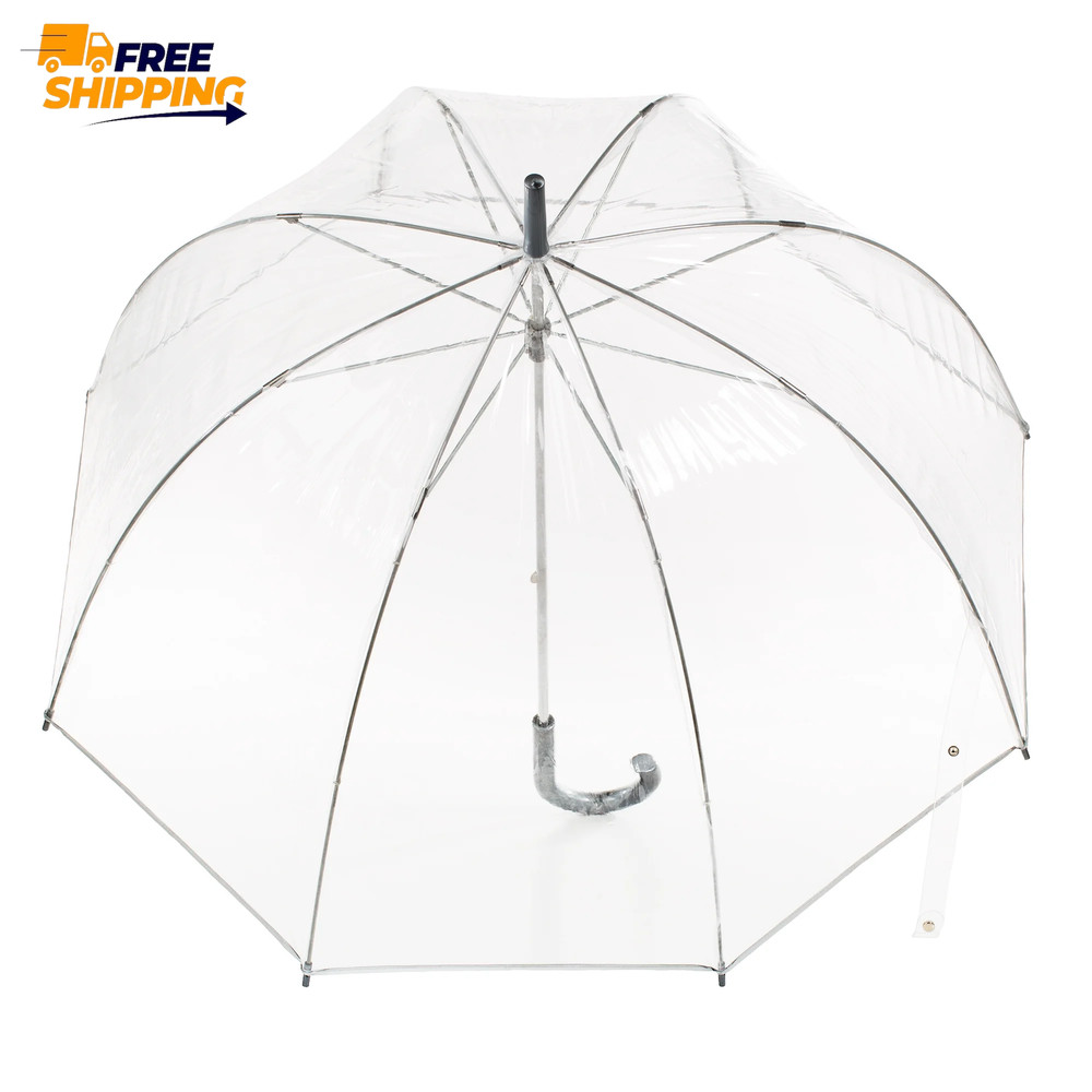 Bubble Rain Umbrella Clear