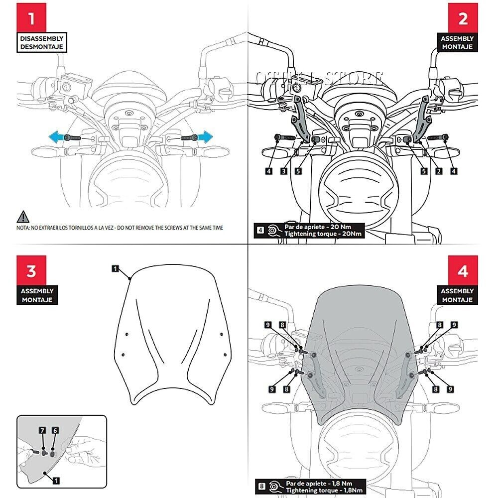 Fairing Front Windshield Windscreen Wind Deflector For Trident 660 2021 2022