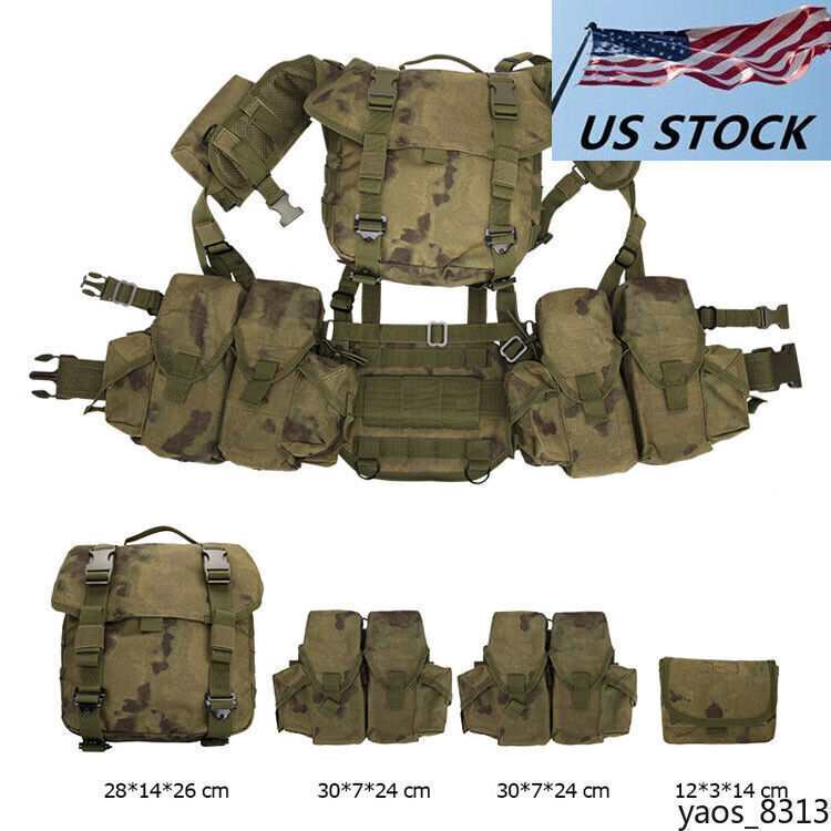 Russian SMERSH M1 Tactical Chest Rig Molle Set AT Green Set For 7.62
