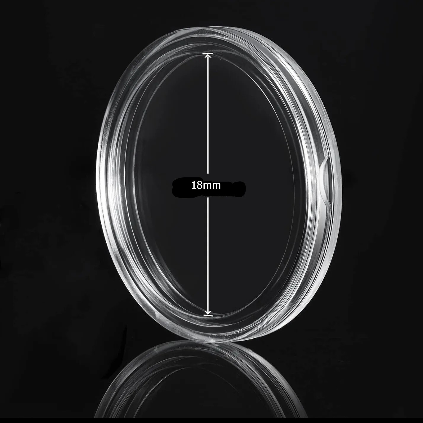 20 Pack 0.70 IN 18.0 mm Coin Capsule Holders w/ Storage Tube Direct 4 US Dime