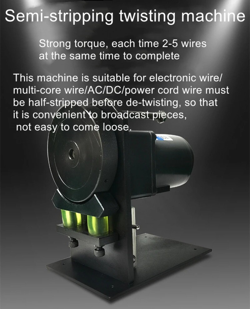 Electric Semi-stripped Twisting Machine Power Cord Roller Type Twisting Machine