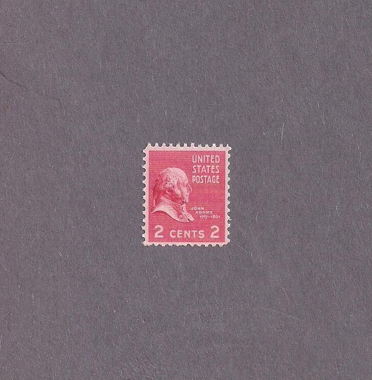 #806 two cent Adams mint NHOG