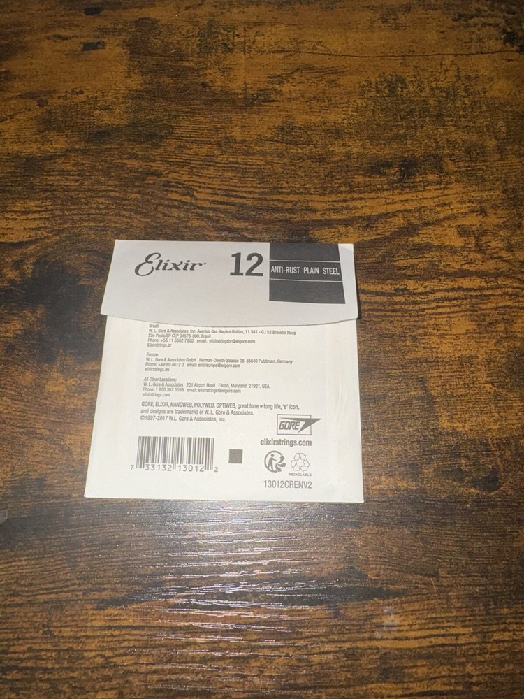 ® Strings Anti-Rust Plated Plain Steel Single String (.012)