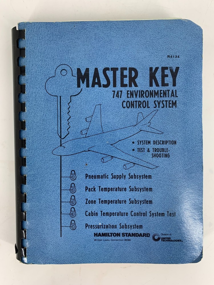 Master Key 747 Environmental Control System Manual Hamilton Std Utd Technology