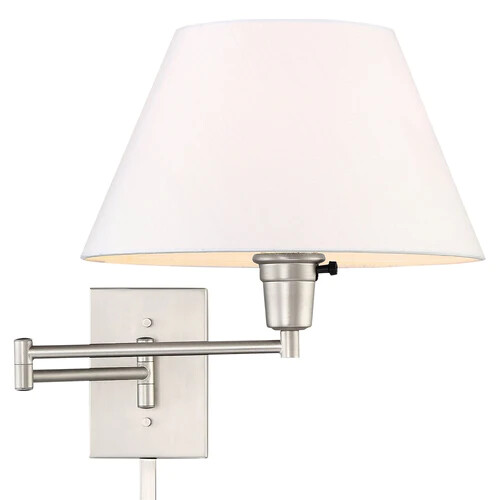 Kira Home Cambridge 13" Swing Arm Wall Lamp - Plug In/Wall Mount Multi-color opt