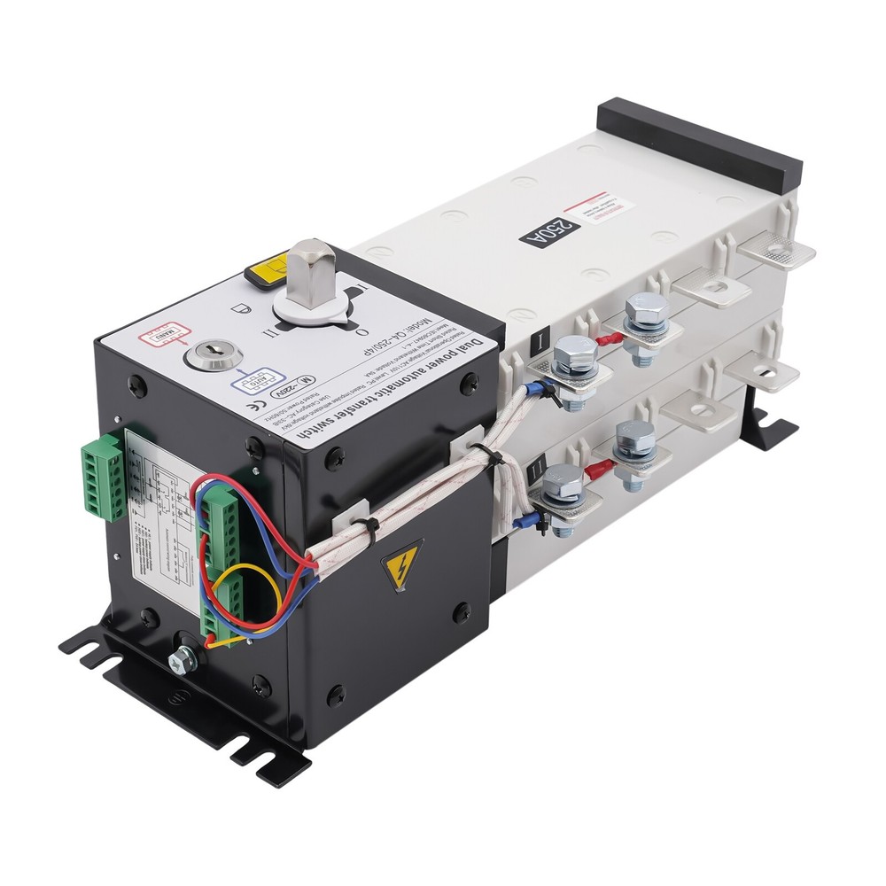 250A 400V GENERATOR AUTOMATIC TRANSFER SWITCH 4P 3-Phase Dual Power PC Level