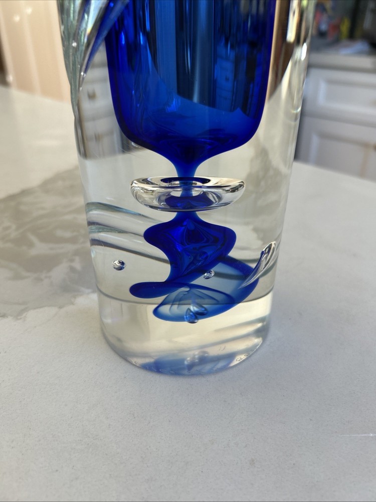Design By Solnicka Heavy Blue Vase