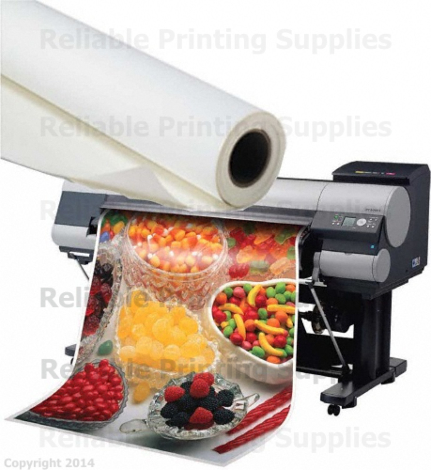 Self Adhesive Vinyl Banner roll Waterproof - 24" x 60FT -Inkjet printing