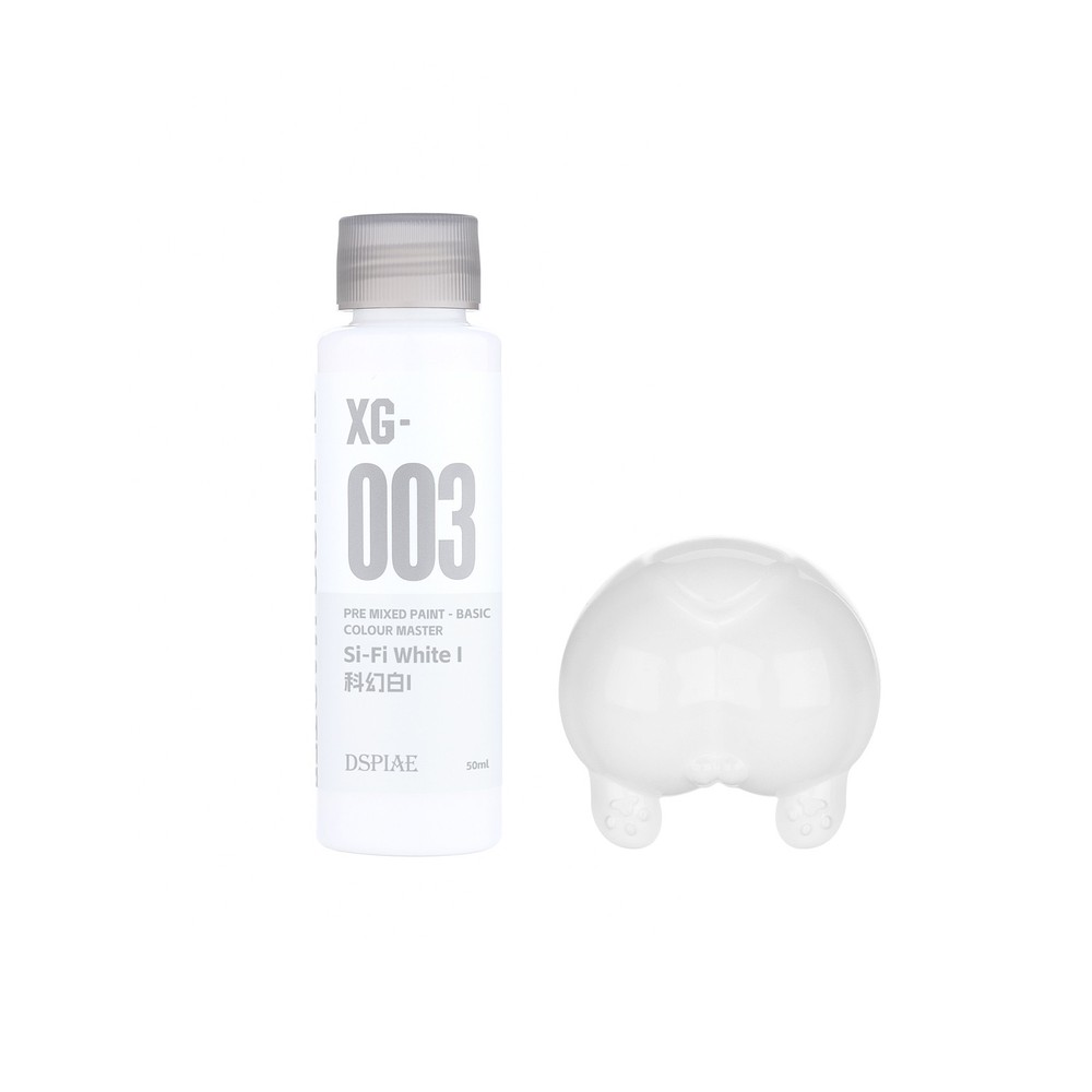 1PC DSPIAE XG Series Water-based Pre-mixed Paint 50ML - Basic Color Master