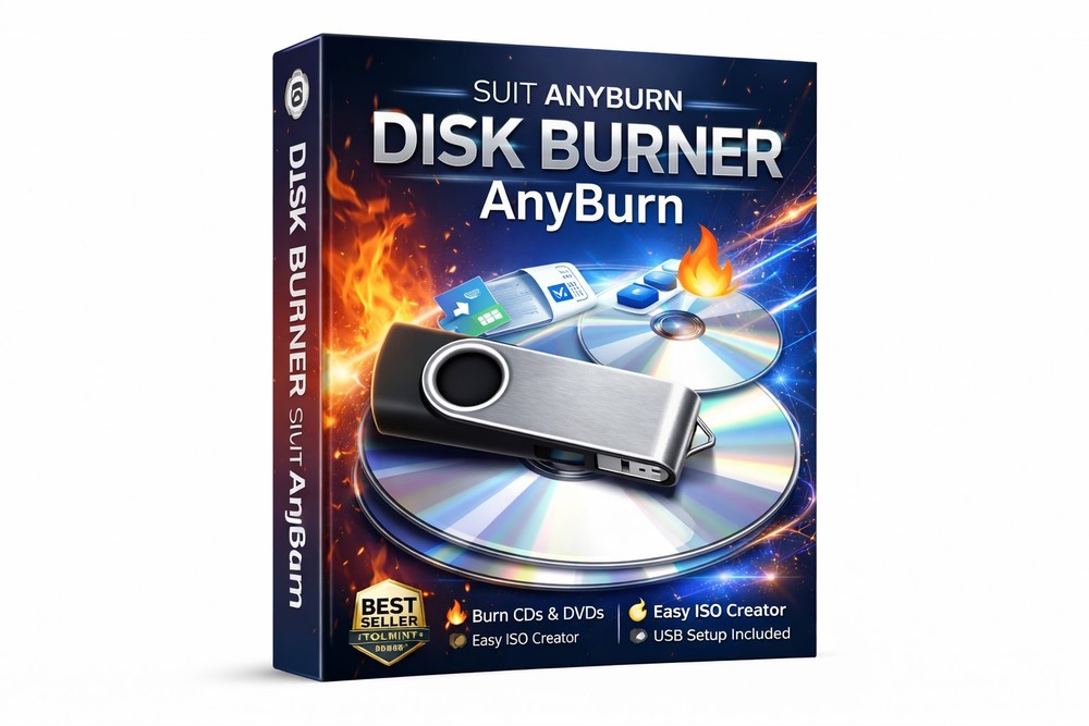 AnyBurn CD DVD ISO Burner USB Toolkit Setup Guide Disc Utility LIFETIME UPDATES