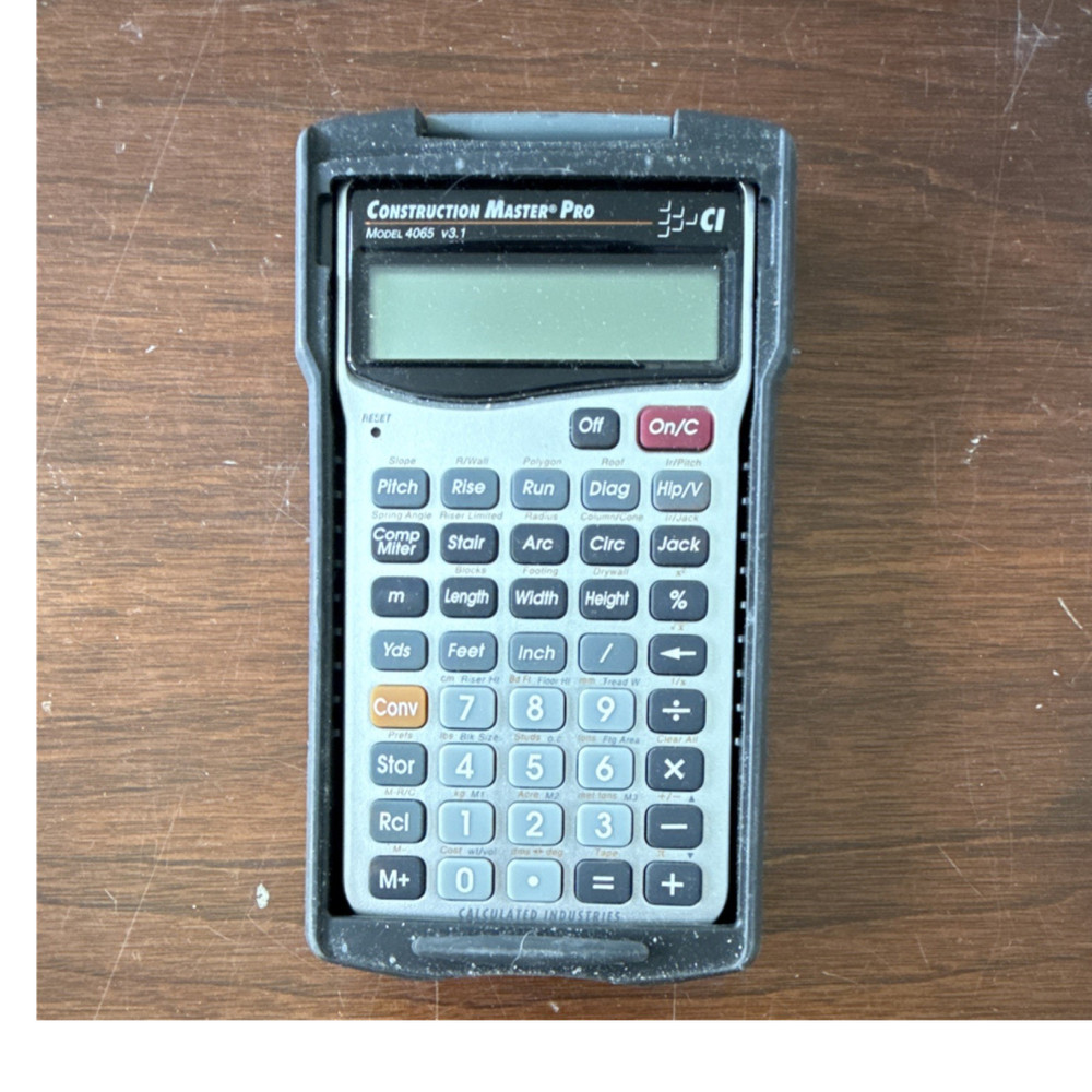 Calculated Industries Construction Master Pro 4065 v3.1 Handheld Calculator
