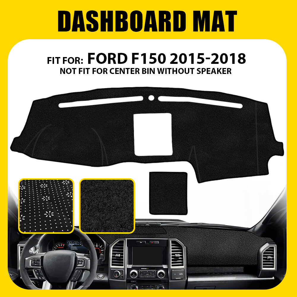 Dashboard Cover Fit For 2015 -2017 2018 Ford F150 Dash Cover Mat Dashmat Black