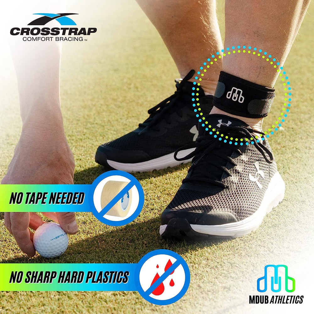 CROSSTRAP Achilles Strap | Support to Prevent Small, Black