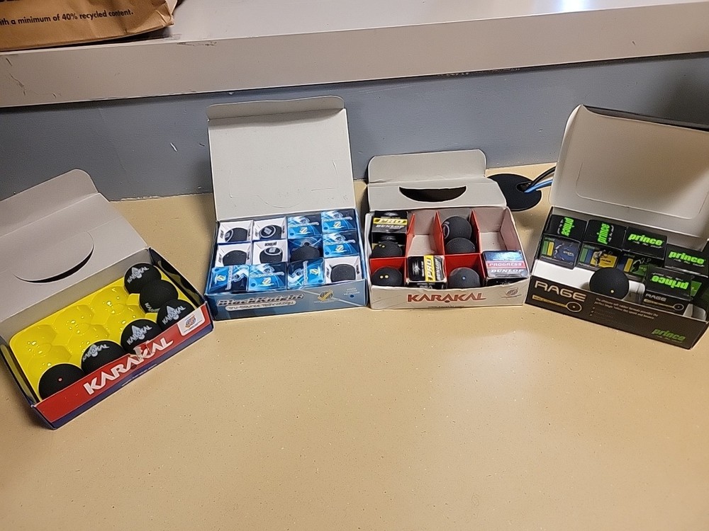 Assorted Squash Balls 31 total