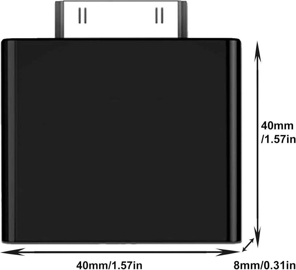 Bluetooth Transmitter for iPod Classic, Plug-and-Play Bluetooth Adapter Connecto