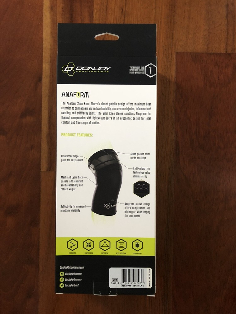 DonJoy Anaform 2mm Knee Sleeve - Large